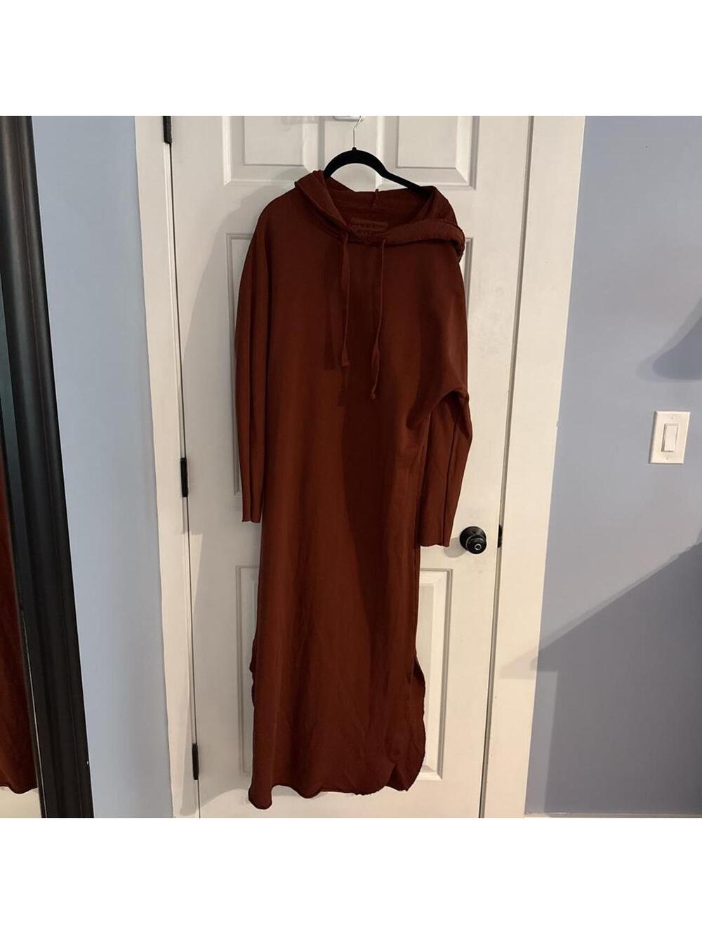 Unbranded Women's Orange and Brown Dress